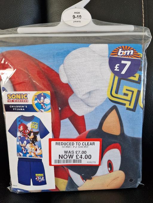 Buy & Sell Prescot Knowsley - Photos for New Sonic The Hedgehog Pjs Age 9-10