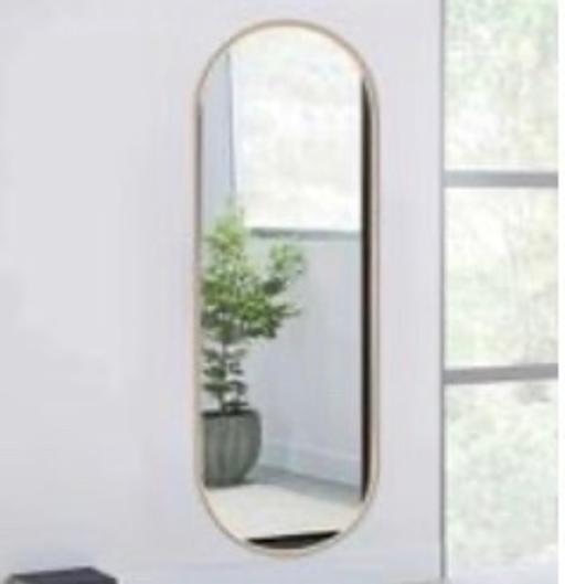 Buy & Sell Marlbrook Bromsgrove - Photos for Gold Oval Metal Full Length Wall Mirror - NEW