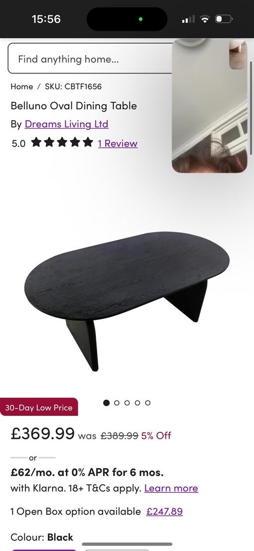 Buy & Sell Sheldon Birmingham - Photos for Black dining table