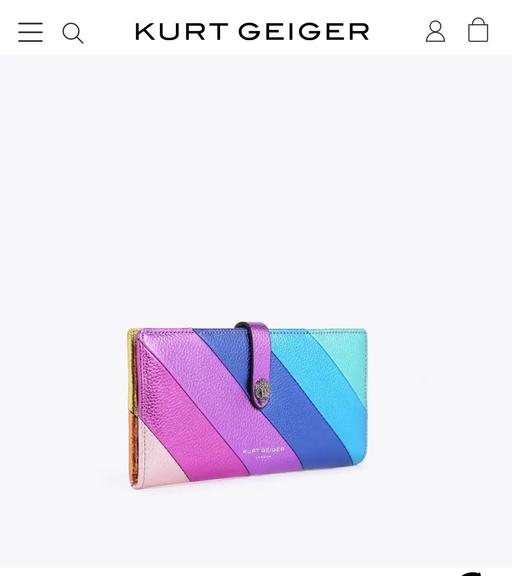 Buy & Sell Kirkintilloch Glasgow - Photos for Kurt Geiger London Leather Rainbow Wallet.