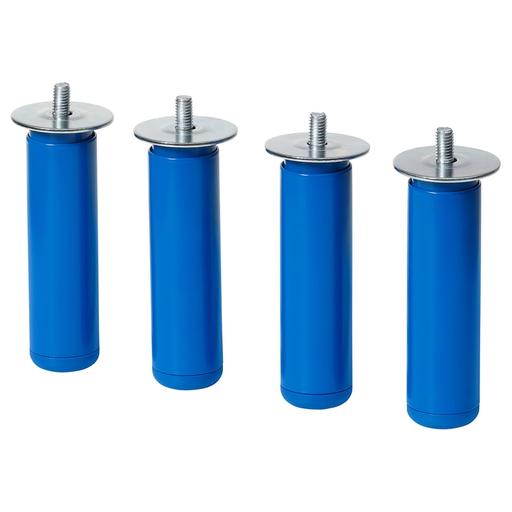 Buy & Sell Mickleover Derby - Photos for Ikea Latthet Leg, blue/metal, 11 cm Set of 4