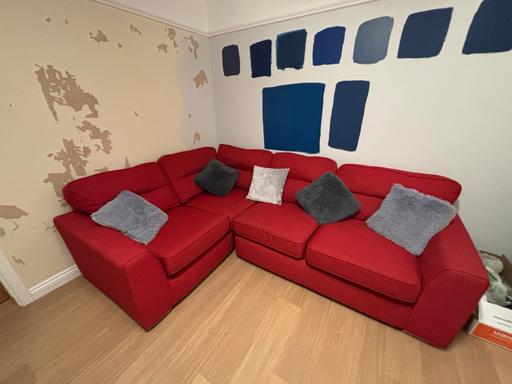 Buy & Sell Streetly Walsall - Photos for Red dfs L shaped sofa