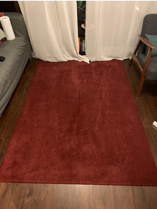 Buy & Sell Old Ford East London - Photos for Large rug - IKEA Tyvelse dark red