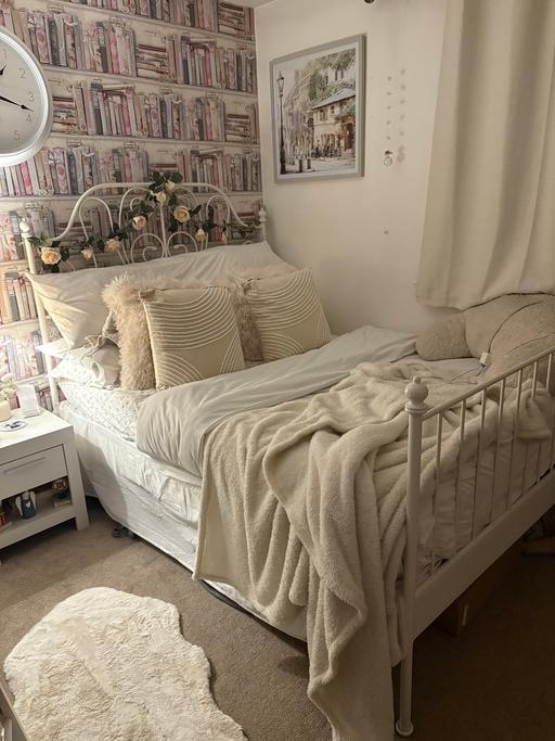 Buy & Sell Parr Industrial Estate Saint Helens - Photos for IKEA LEIRVIK Metal Double Bed Frame