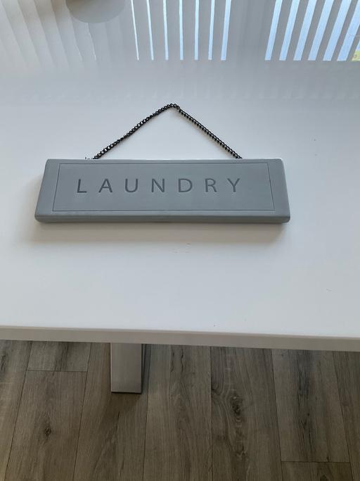Buy & Sell Telford Way Industrial Estate North Northamptonshire - Photos for Grey hanging ceramic laundry sign