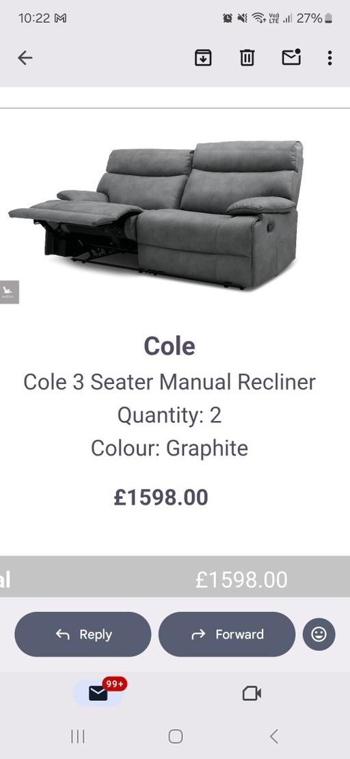 Buy & Sell Camberwell South East London - Photos for x2, 3 seater sofas