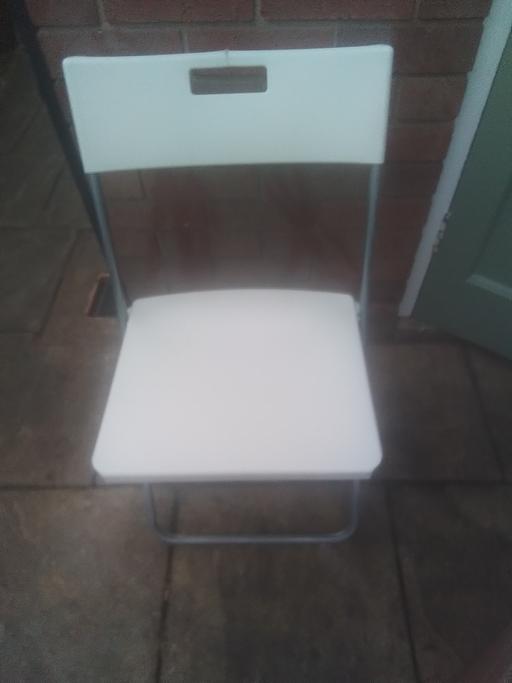 Buy & Sell Aldridge Walsall - Photos for WHITE IKEA FOLDING CHAIR