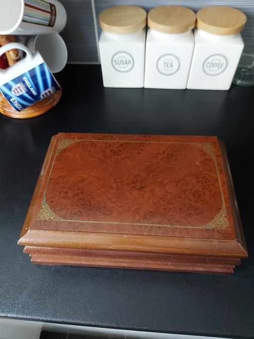 Buy & Sell Kings Norton Birmingham - Photos for Inlaid wooden vintage jewellery box 