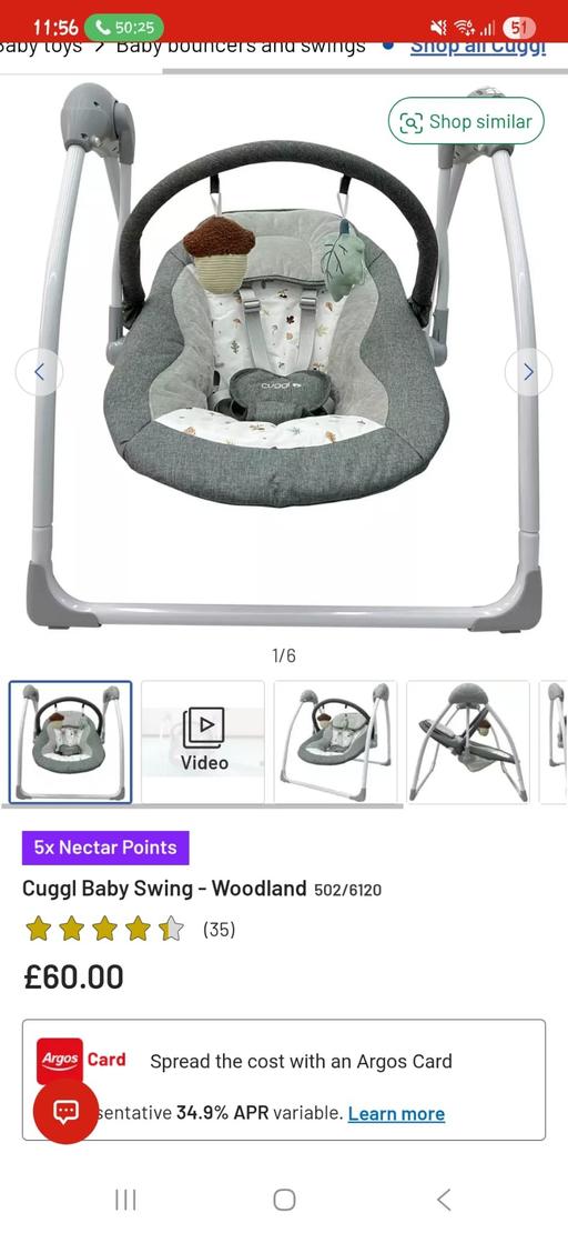 Buy & Sell Hackney Central East London - Photos for Baby swing