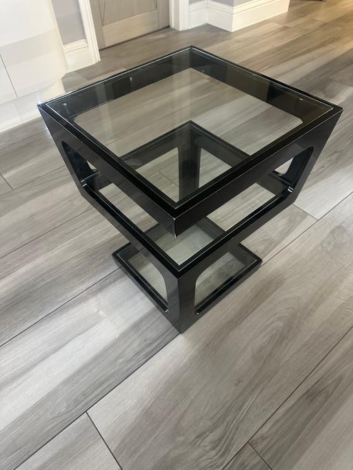 Buy & Sell Rush Green Barking and Dagenham - Photos for Modern glass side table (3 tiers) black