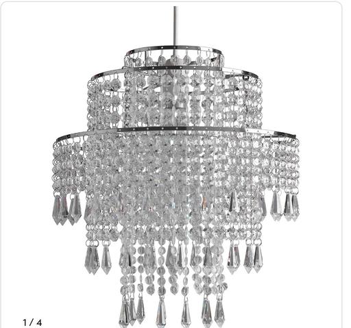 Buy & Sell Pensnett Dudley - Photos for Sharna Silver Clear Jewelled Light.Shade