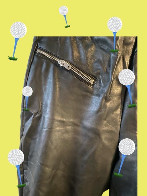 Buy & Sell North Kensington West London - Photos for New Leather style black trousers UK12