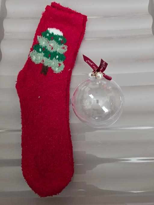 Buy & Sell Blackpool Town Centre Blackpool - Photos for Fluffy Christmas socks in bauble size 4-7 NEW
