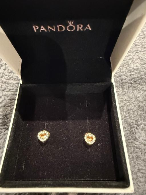 Buy & Sell Kidderminster Wyre Forest - Photos for Pandora rose gold heart earrings