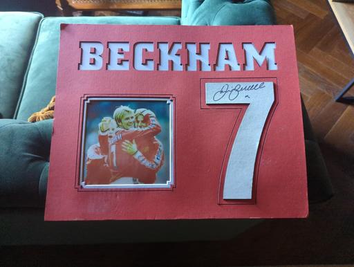 Buy & Sell New Oscott Birmingham - Photos for Beckham Signed Canvas