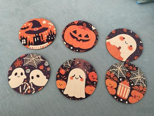 Buy & Sell Hoddesdon Broxbourne - Photos for Halloween Coasters wooden