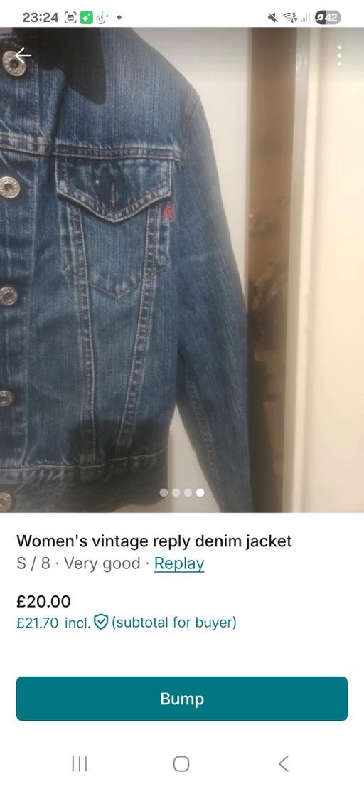 Buy & Sell Barbeck North Yorkshire - Photos for vintage replay denim jacket