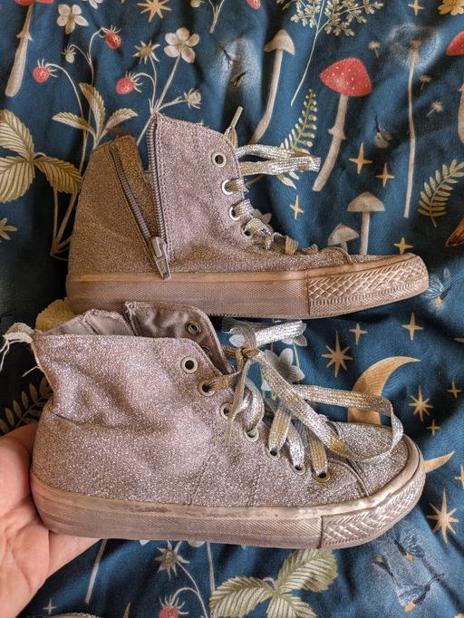 Buy & Sell Kingswinford Dudley - Photos for girls glittery next hi top pumps size 3
