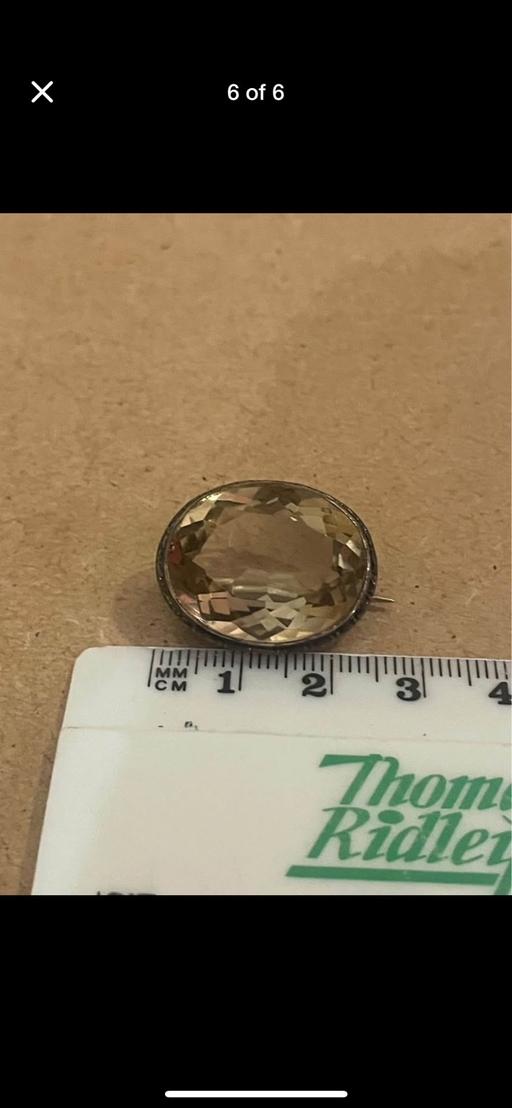 Buy & Sell Manor Park East London - Photos for Silver citrine brooch