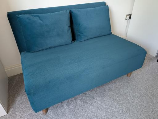 Buy & Sell Merton Park South West London - Photos for M&S Logan Fold Out Sofa Bed Velvet - Like New