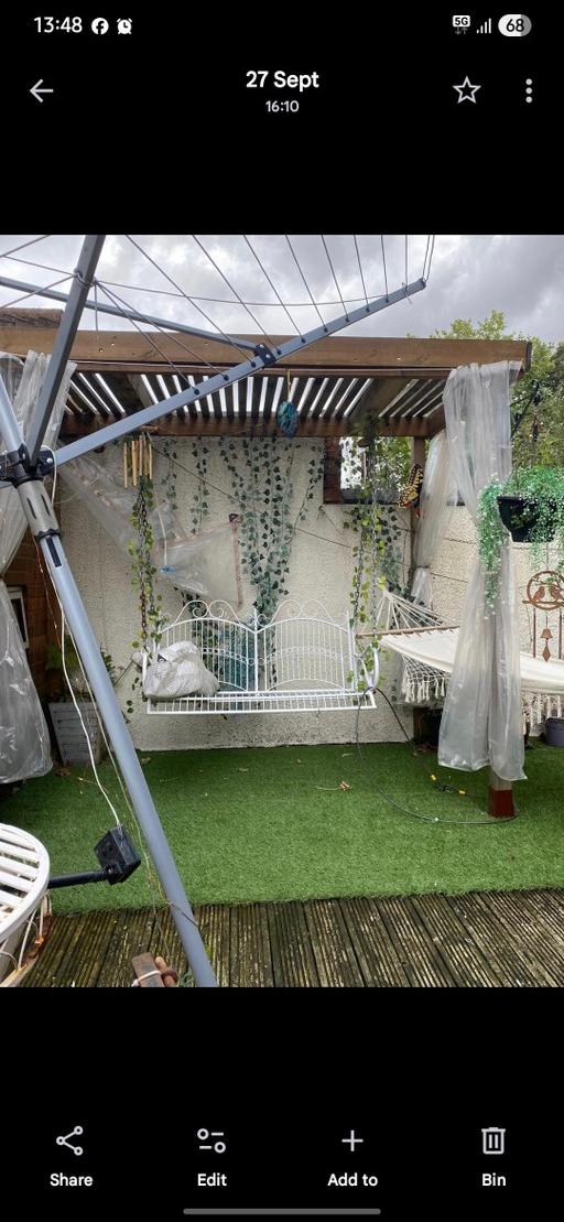 Buy & Sell Halesowen Dudley - Photos for garden pergola and swinging chair