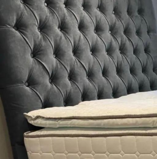 Buy & Sell Pudding Mill Lane East London - Photos for Dark Grey Double Headboard 56
