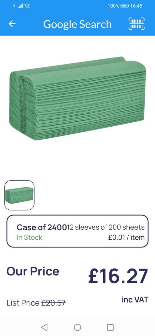 Buy & Sell Heath Town Wolverhampton - Photos for New box 12 sleeves green paper towels