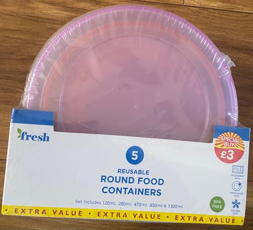Buy & Sell Camp Hill Birmingham - Photos for Round food containers
