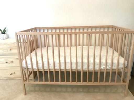 Buy & Sell Swanscombe Dartford - Photos for IKEA Wooden Baby Cot – New (Opened Only)