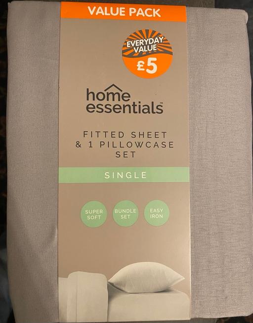 Buy & Sell Camp Hill Birmingham - Photos for Grey single sheet and pillowcase