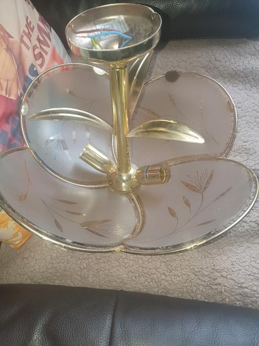 Buy & Sell Pensnett Dudley - Photos for BHS Glass Light Fitting, Decent Condition.