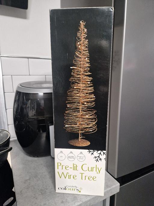 Buy & Sell Scholes Rotherham - Photos for Press lit curly wire tree