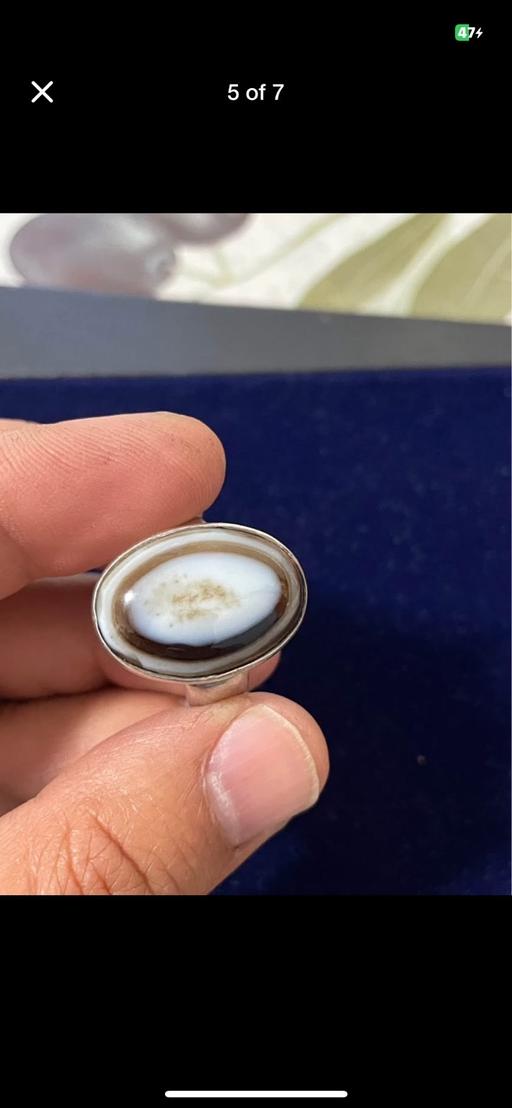 Buy & Sell Enfield Wash Enfield - Photos for Banded agate silver ring