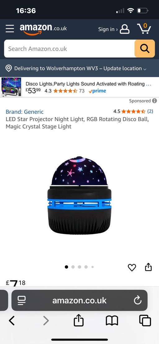 Buy & Sell Wednesfield Wolverhampton - Photos for New mini star light projector