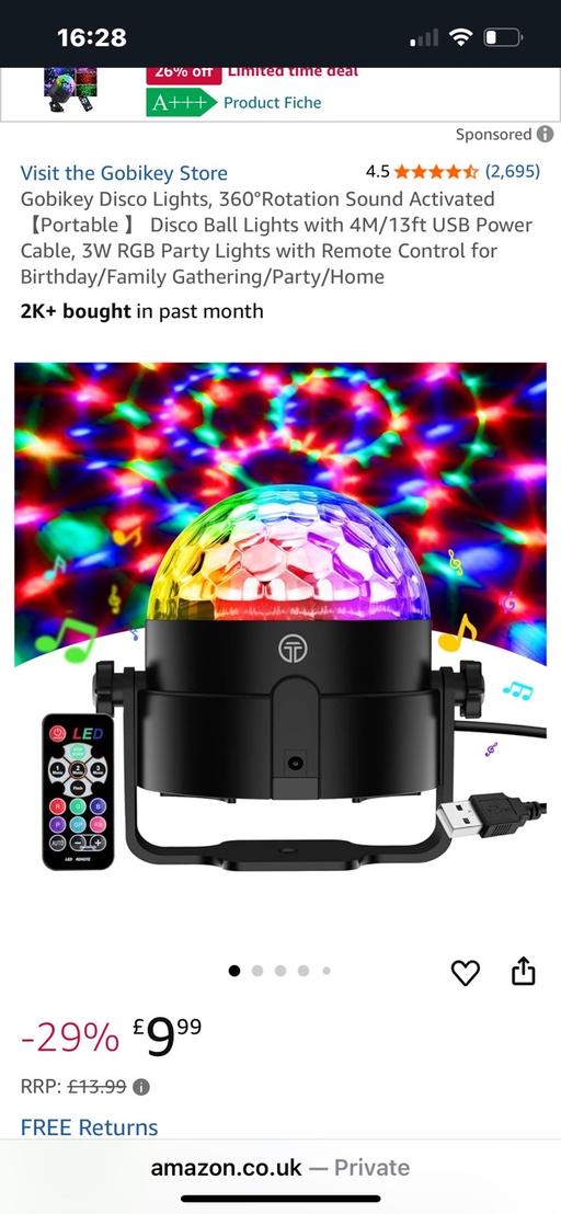 Buy & Sell Wednesfield Wolverhampton - Photos for New single disco light