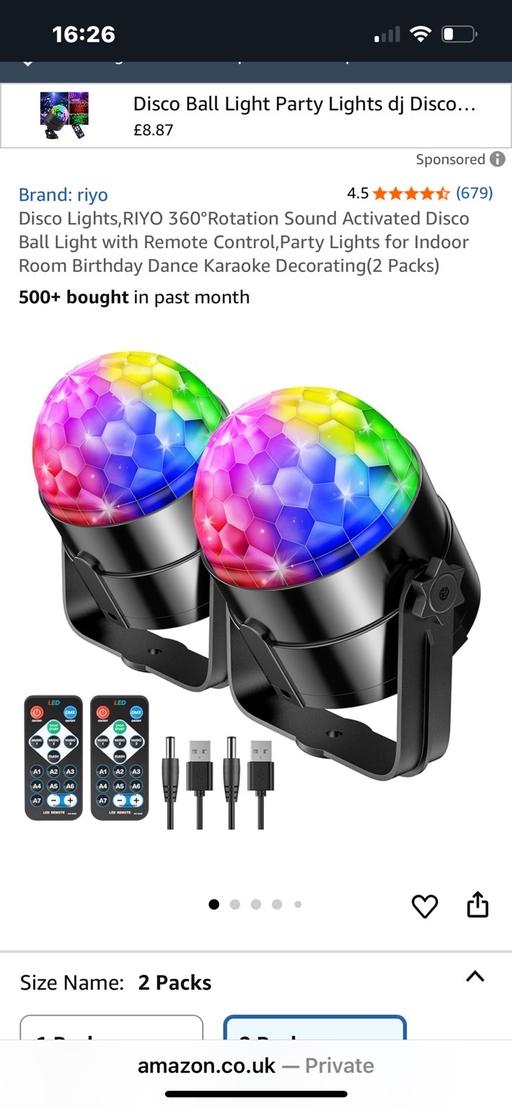 Buy & Sell Wednesfield Wolverhampton - Photos for Two new disco lights