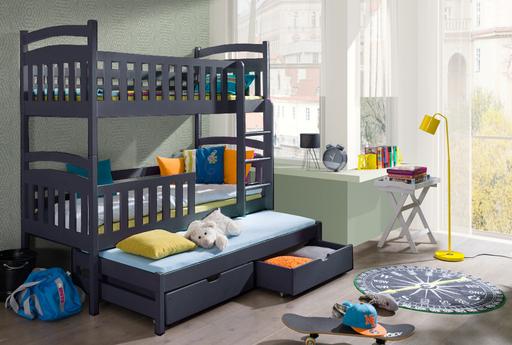 Buy & Sell Shepperton Spelthorne - Photos for Viki Wooden Bunk Bed with Trundle and Storage