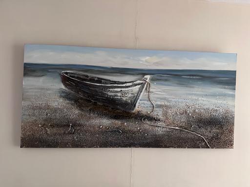 Buy & Sell Rownhams Test Valley - Photos for 3D textured Boat on beach painting