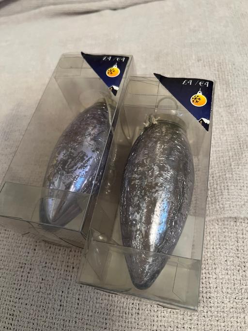 Buy & Sell Hetton-Le-Hole Sunderland - Photos for 2 Glass Baubles ( New )