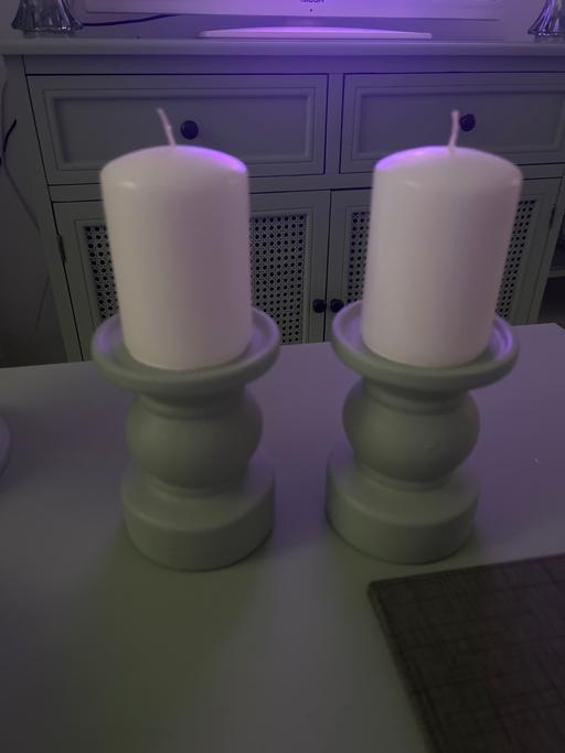 Buy & Sell Wombwell Barnsley - Photos for Pair of candle holders with candles