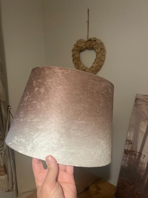 Buy & Sell Conisbrough Doncaster - Photos for 2 tone pink/grey lamp shade