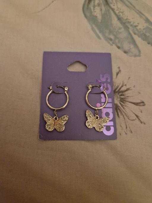 Buy & Sell Ramsgate Thanet - Photos for bn butterfly hoop earrings