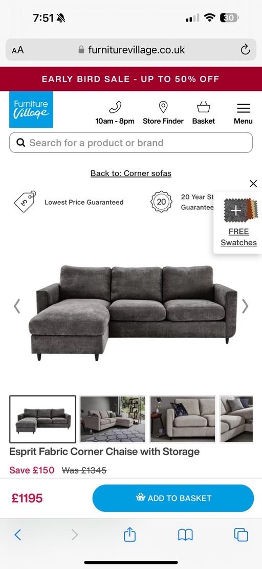 Buy & Sell Bethnal Green East London - Photos for corner sofa bed with storge
