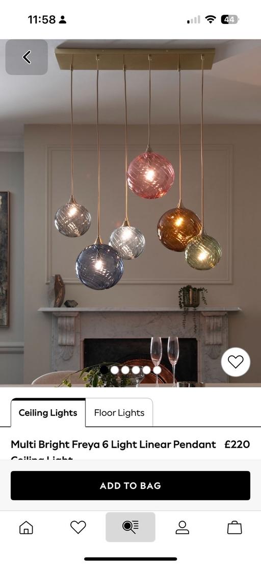 Buy & Sell Holly Hall Dudley - Photos for Next Freya drop light