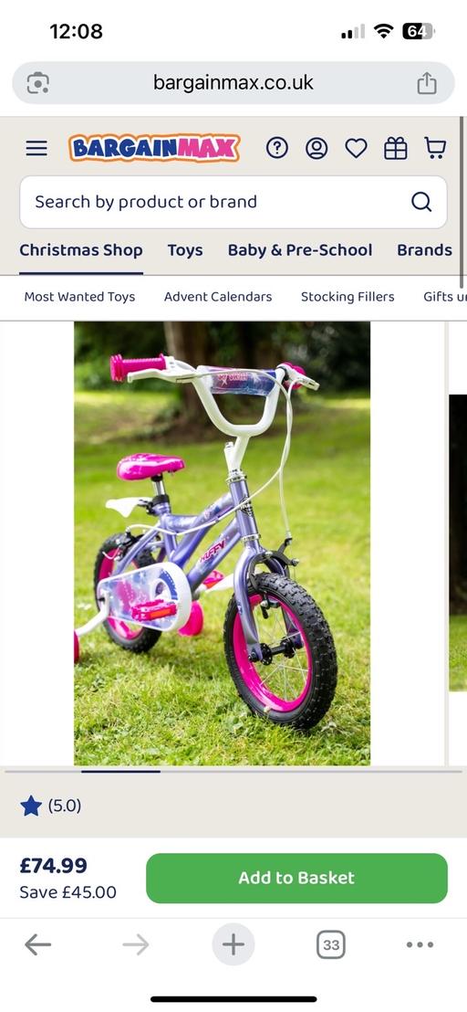 Buy & Sell Acrefair Wrexham - Wales - Photos for Huffy purple 12” bike for sale