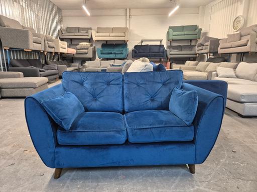 Buy & Sell Cheslyn Hay South Staffordshire - Photos for SCS Tinsley 2-Seater Sofa – Blue Velvet