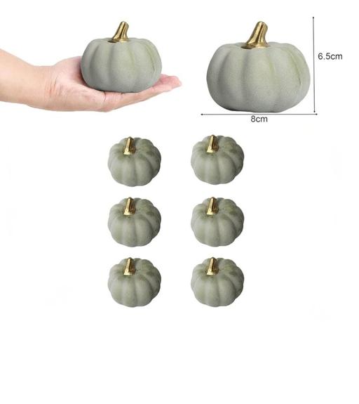 Buy & Sell Mickleover Derby - Photos for Artificial Pumpkin Vintage Green Lifelike 6pc