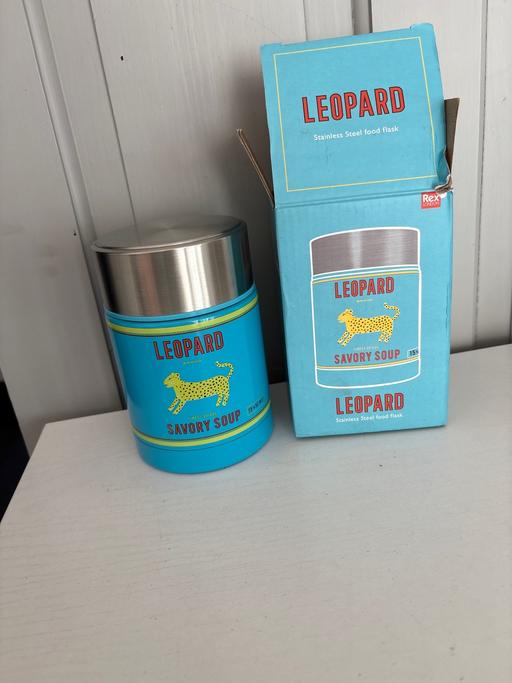 Buy & Sell Duckmanton Chesterfield - Photos for Leopard stainless steel food flask