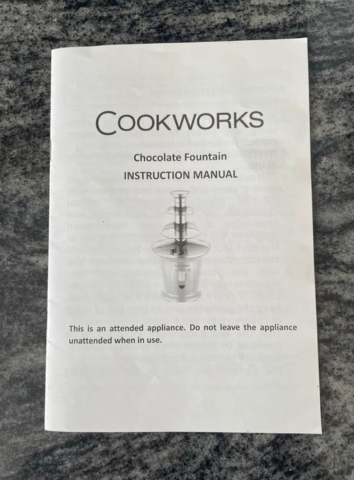 Buy & Sell Sutton South West London - Photos for Cookworks Chocolate Fountain