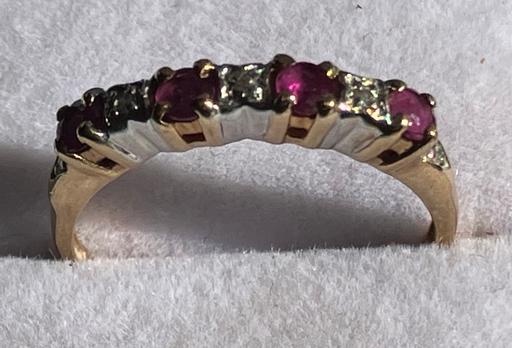 Buy & Sell Pen Mill Trading Estate Somerset - Photos for 9ct gold diamond & ruby half eternity ring